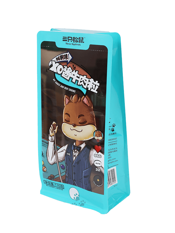 ถุงพิมพ์แบบกำหนดเองมีซิปด้านบนสำหรับบรรจุอาหาร